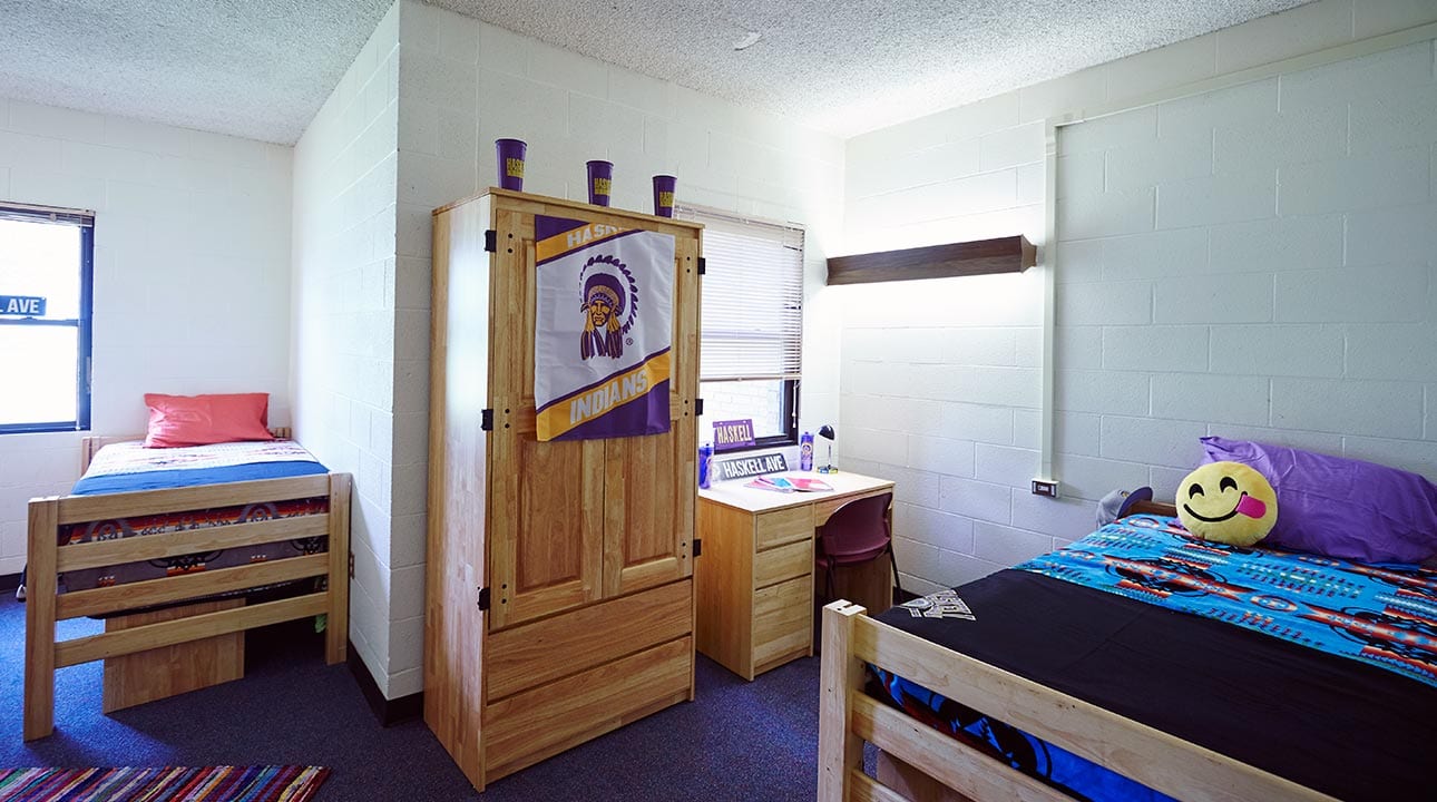 2-person suite in men's residence hall